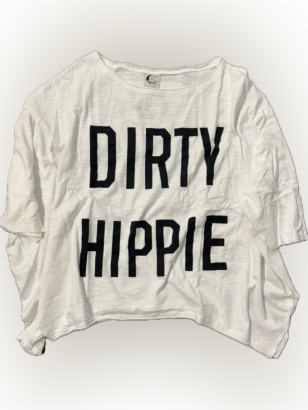 Jaded Gypsy Be Free Dirty Hippie Top Parchment OS NWT
